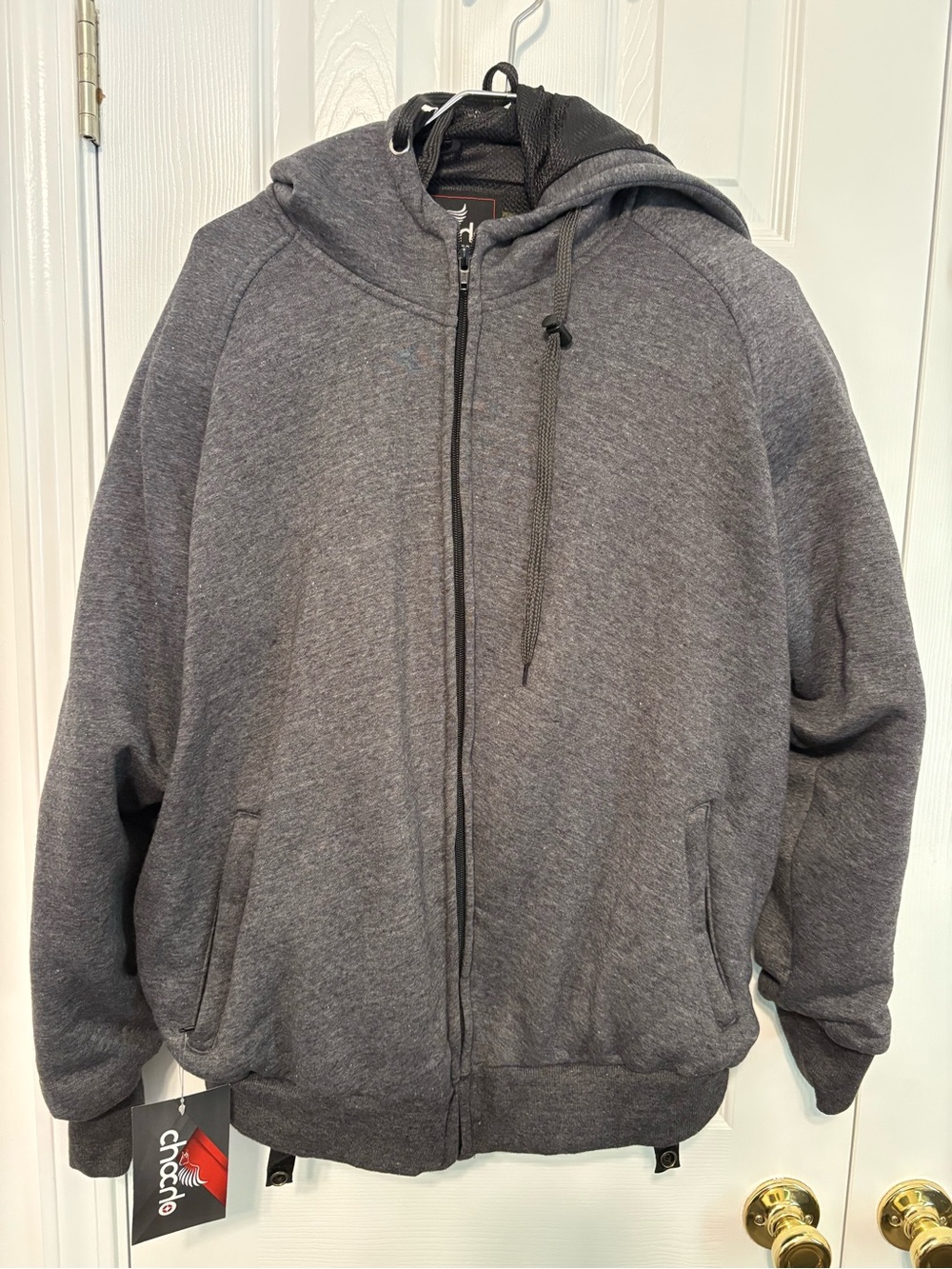 ChoCho Track Motorcycle CE Armored Fleece Zip-Up Hoodie